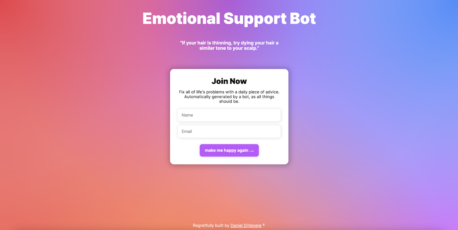 Emotional Support Bot